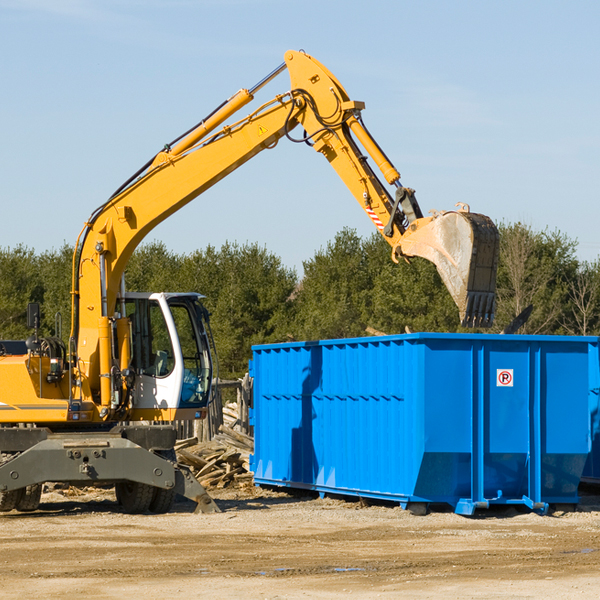 are there any restrictions on where a residential dumpster can be placed in Helga